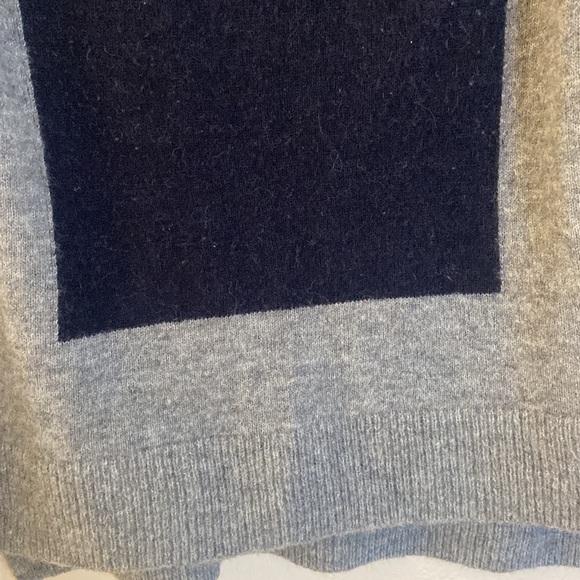 A.L.C. Wool blend color block grey turtleneck - Picture 3 of 6